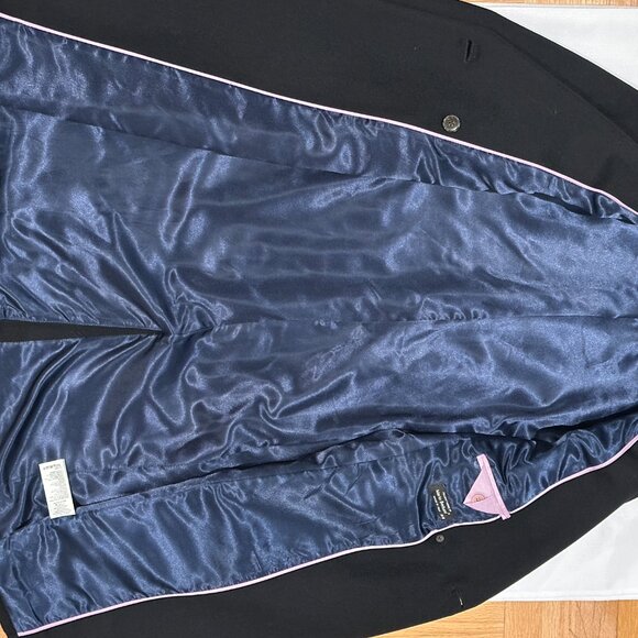 J.Crew Wool Blend Double-Breasted Coat – Black – Size 8P - Petite - Picture 7 of 8